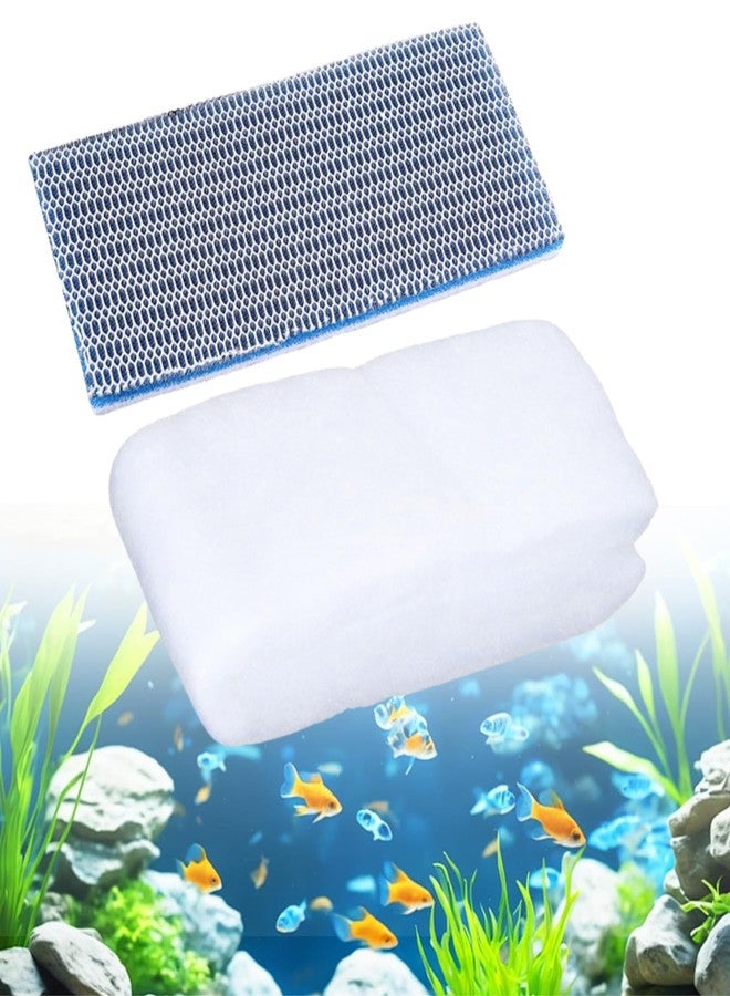 مجموعة إسفنجة فلتر حوض السمك من فاييناتو - إسفنجة قابلة لإعادة الاستخدام 8D (50 × 11 سم) ووسادة فلتر بيضاء (90 × 30 سم) - ترشيح ميكانيكي لأحواض السمك، وفلاتر الأحواض، وفلاتر العلب. - Image 1